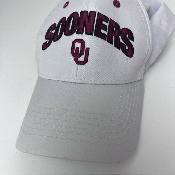 Sooners Oklahoma University White Logo Baseball Cap Unisex OS - Picture 9 of 14
